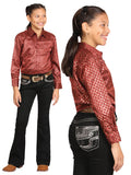 Girls Centenario Premium Bootcut Jeans -  Black Denim 45907
