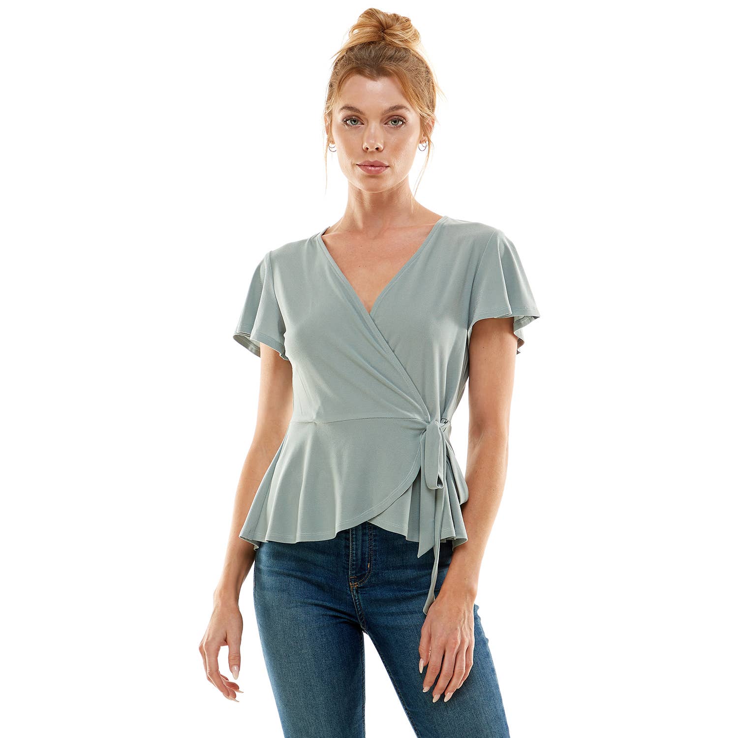 Lily Star - Blusa cruzada suave con estampado floral - MT1185036WPL