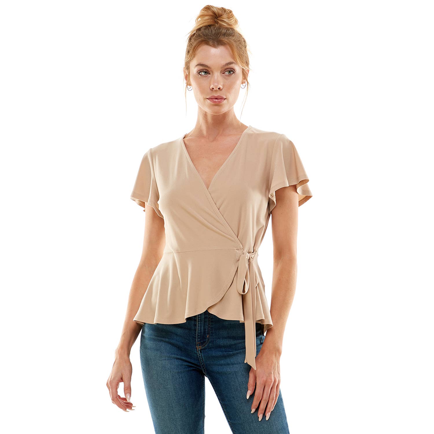 Lily Star - Blusa cruzada suave con estampado floral - MT1185036WPL