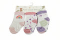 Infant Girl's 6 Pack Socks with Princess & Rainbows Print - JGXE44072-I