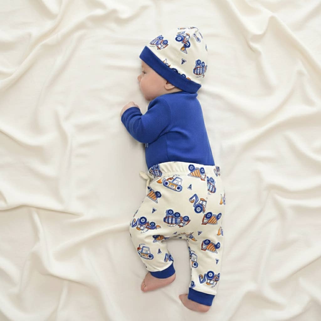 Baby 3pcs Chenille Applique Bodysuit Hat Pants Set