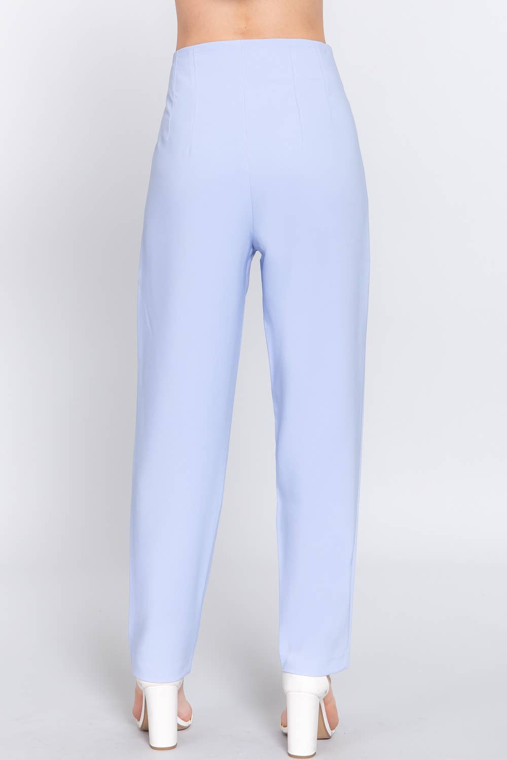 Active USA - Pantalón Largo de Cintura Alta con Pliegues - P13839