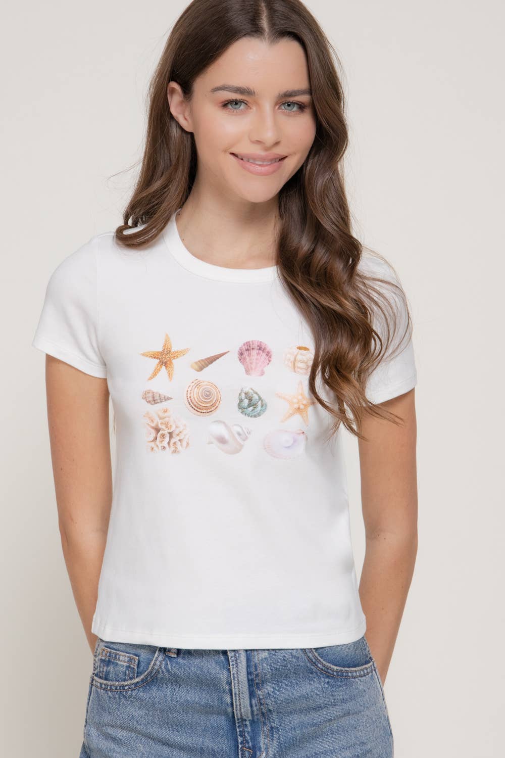 Active USA - Women's Short Sleeve Crew Neck Graphic T-Shirt - T15103