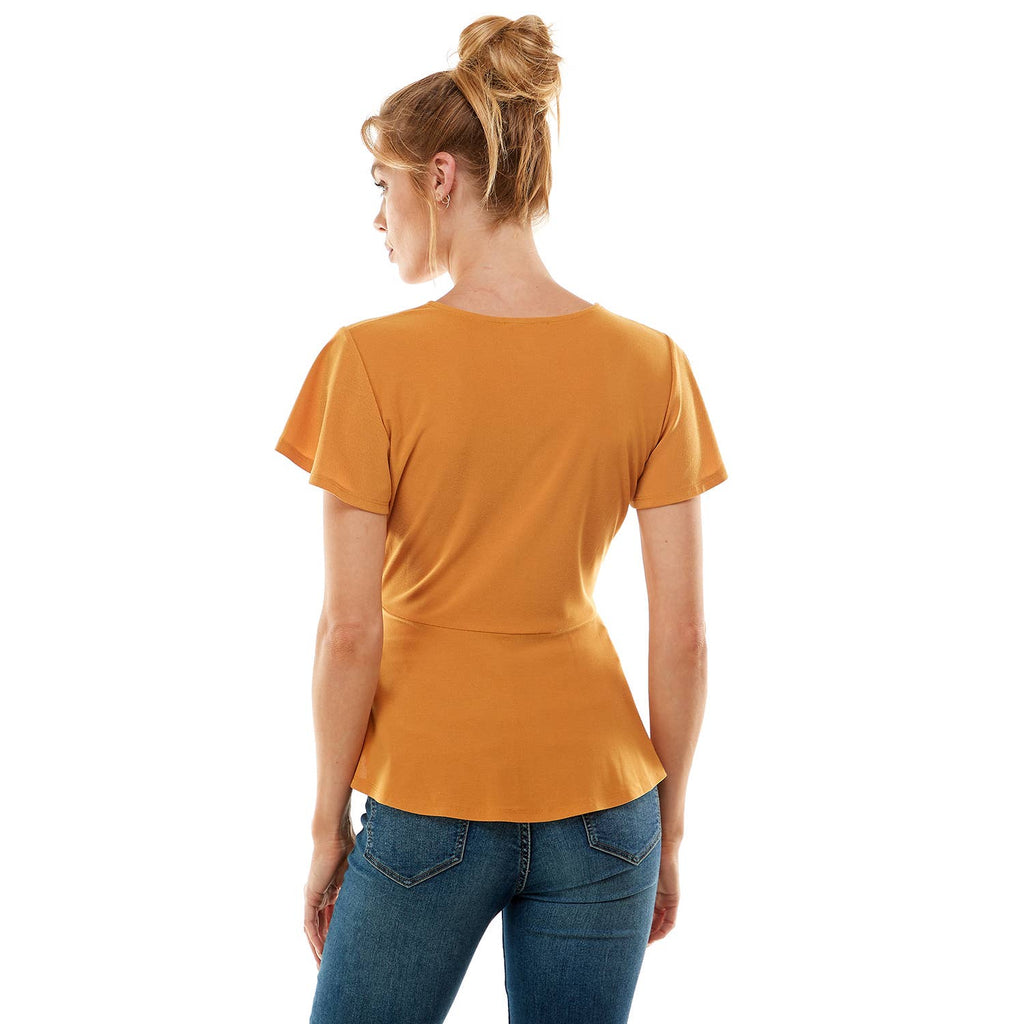 Lily Star - Blusa cruzada suave con estampado floral - MT1185036WPL