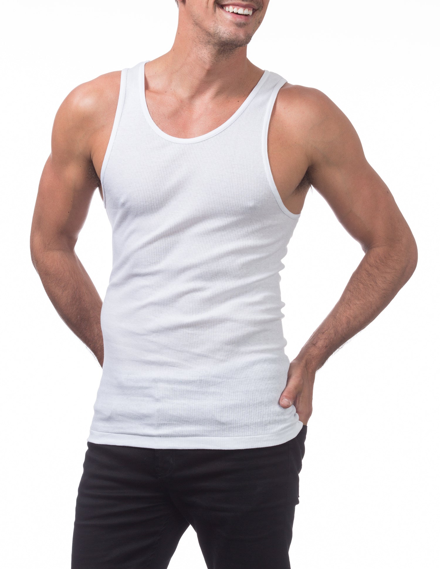 Pro Club - Men's Premium Ringspun Cotton Ribbed A-shirt 3pk - 112