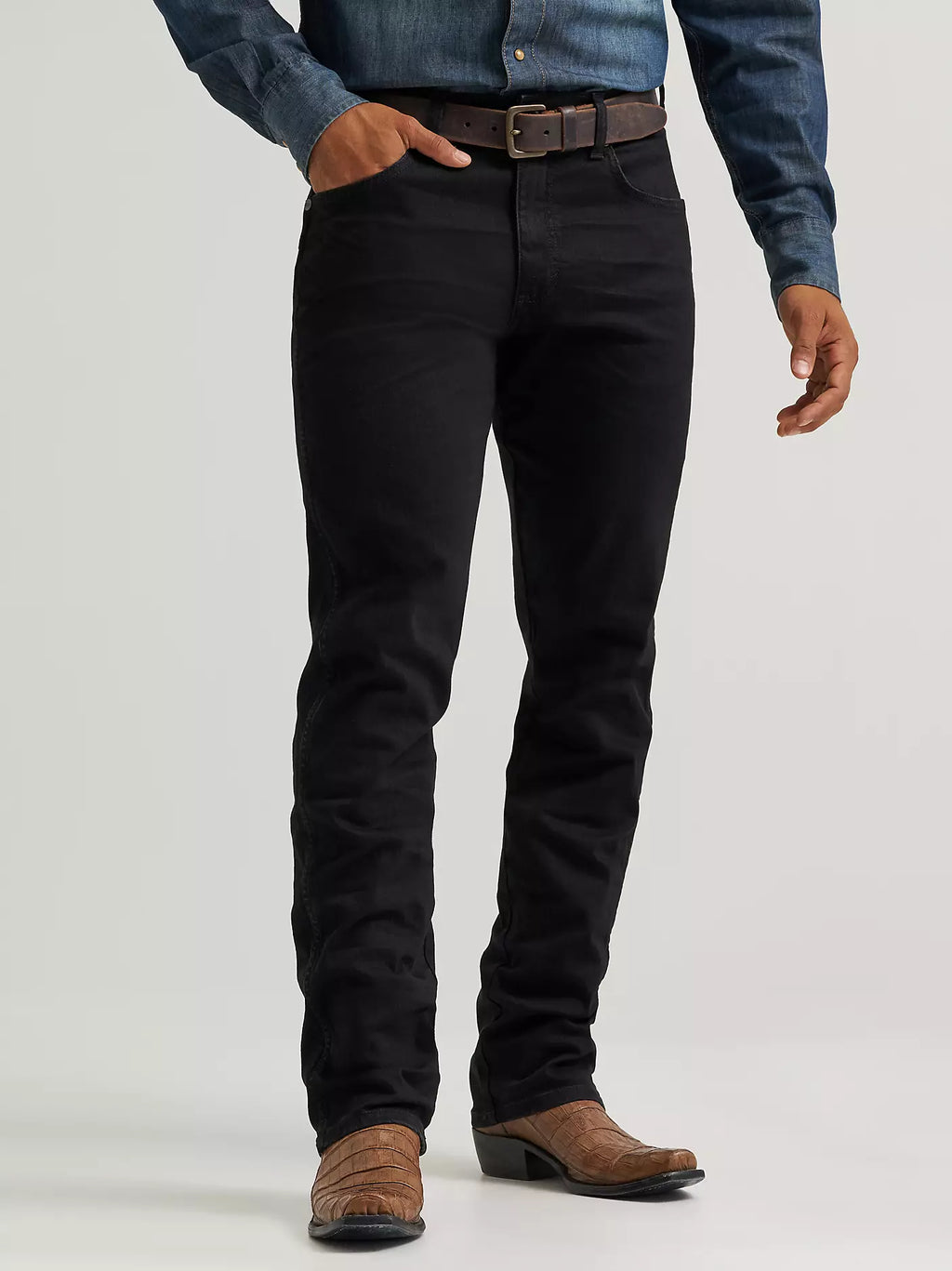 Wrangler - Pantalones vaqueros rectos ajustados retro para hombre - 112358240