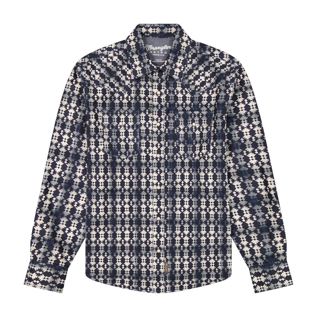 Men's Wrangler Retro® Premium Long Sleeve Snap Shirt - Modern Fit - 112384762