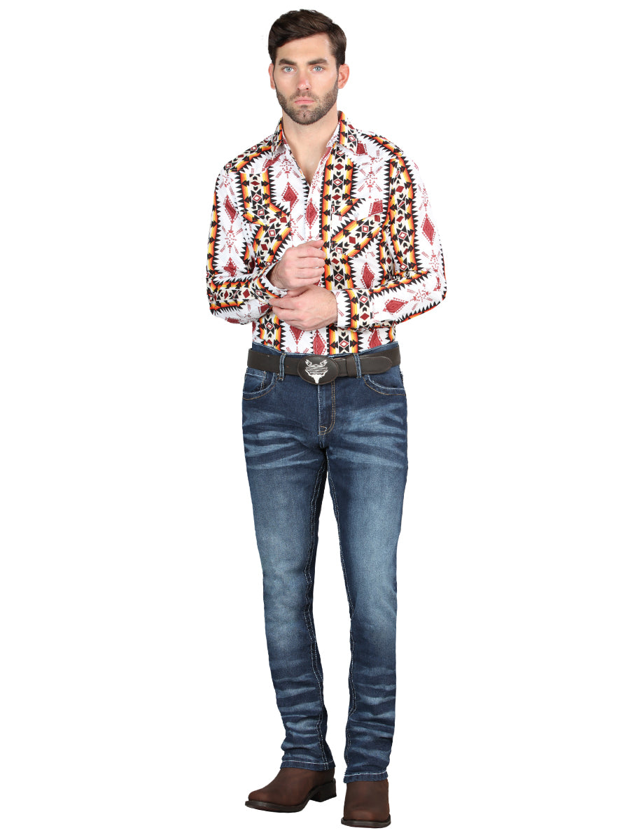 Men's El Norteño Medium Blue Skinny Stretch Pants 126628
