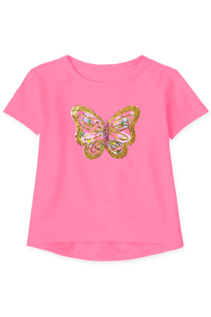 Girl's 2pc/ Pack Fashion Tees with Scrunchie - GKT-Y24-19006B-03