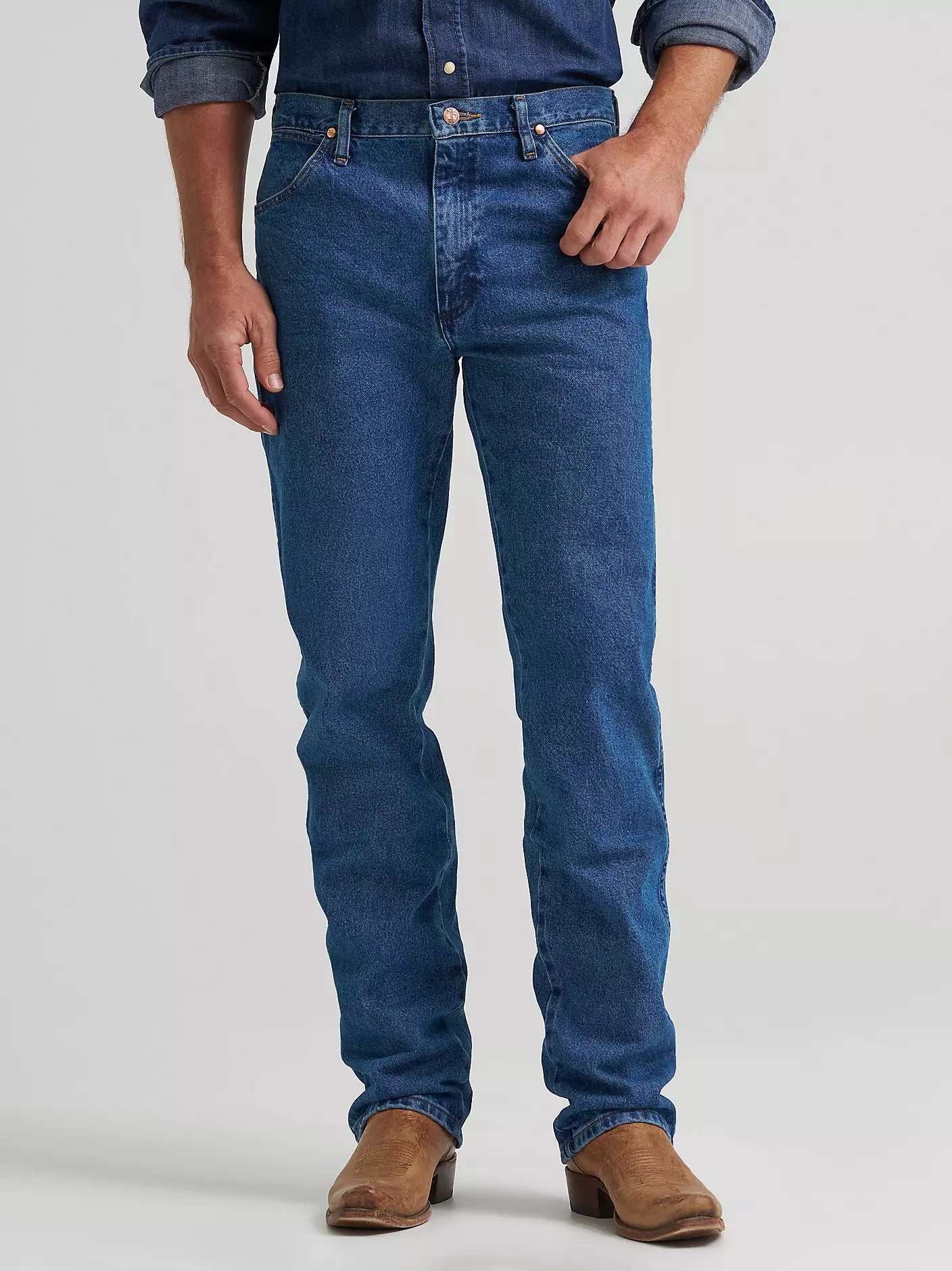 Wrangler - Vaqueros ajustados originales Cowboy Cut para hombre - 13MWZGK