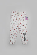 Pantalones de chándal estampados con personajes "Besties" para niña - MNQ073A