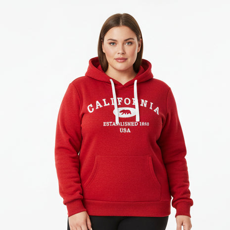 Reflex - Sudadera con capucha y bordado California para mujer Reflex [Tallas grandes] - JU526B