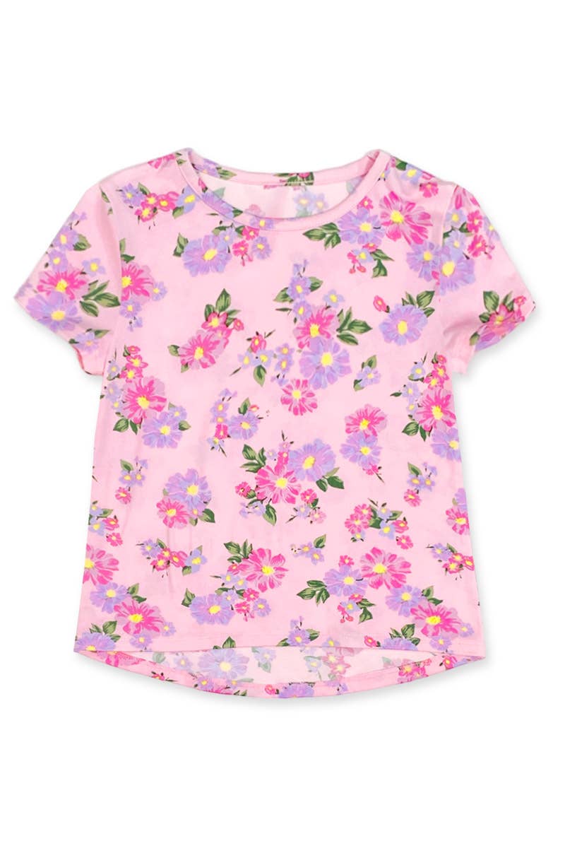 Girl's 2pc/ Pack Fashion Tees with Scrunchie - GKT-Y24-19006B-03