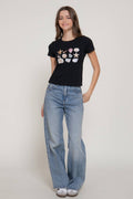 Active USA - Women's Short Sleeve Crew Neck Graphic T-Shirt - T15103