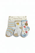 Infant Boy's 6 Pack Socks with Animals, Letters, & Numbers Print - SBXS45186-I