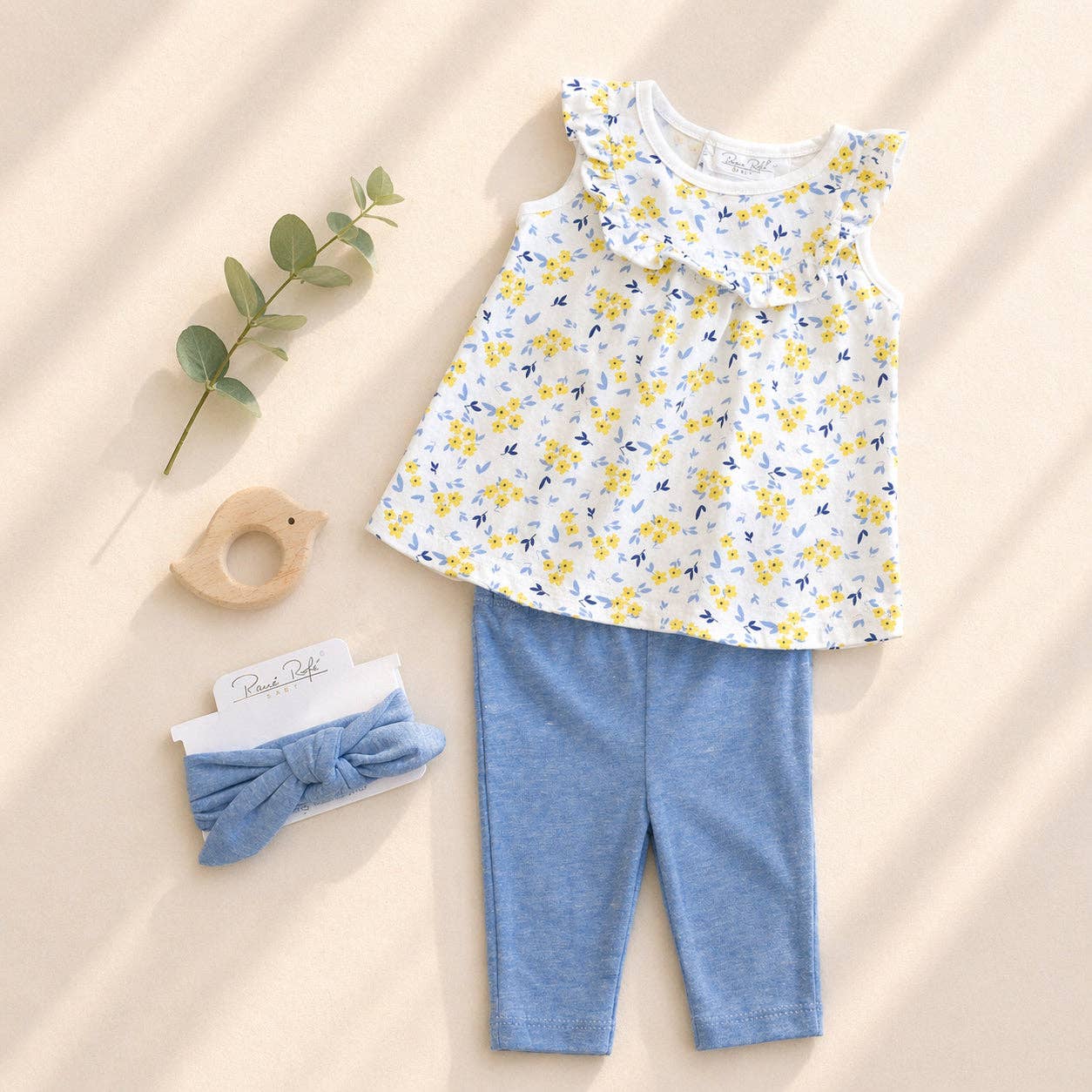 Conjunto de leggings capri y diadema Rene Rofe para bebé niña - R016E504