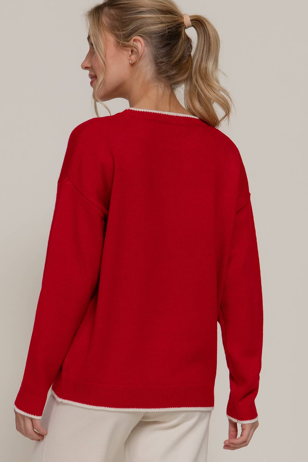 Active USA - Women's Long Sleeve Crew Neck California Lettering Sweater - SW14654