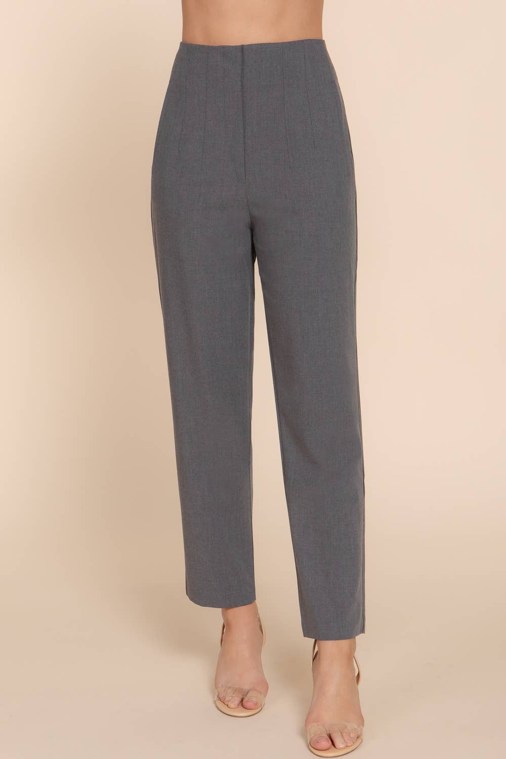 Active USA - Pantalón Largo de Cintura Alta con Pliegues - P13839