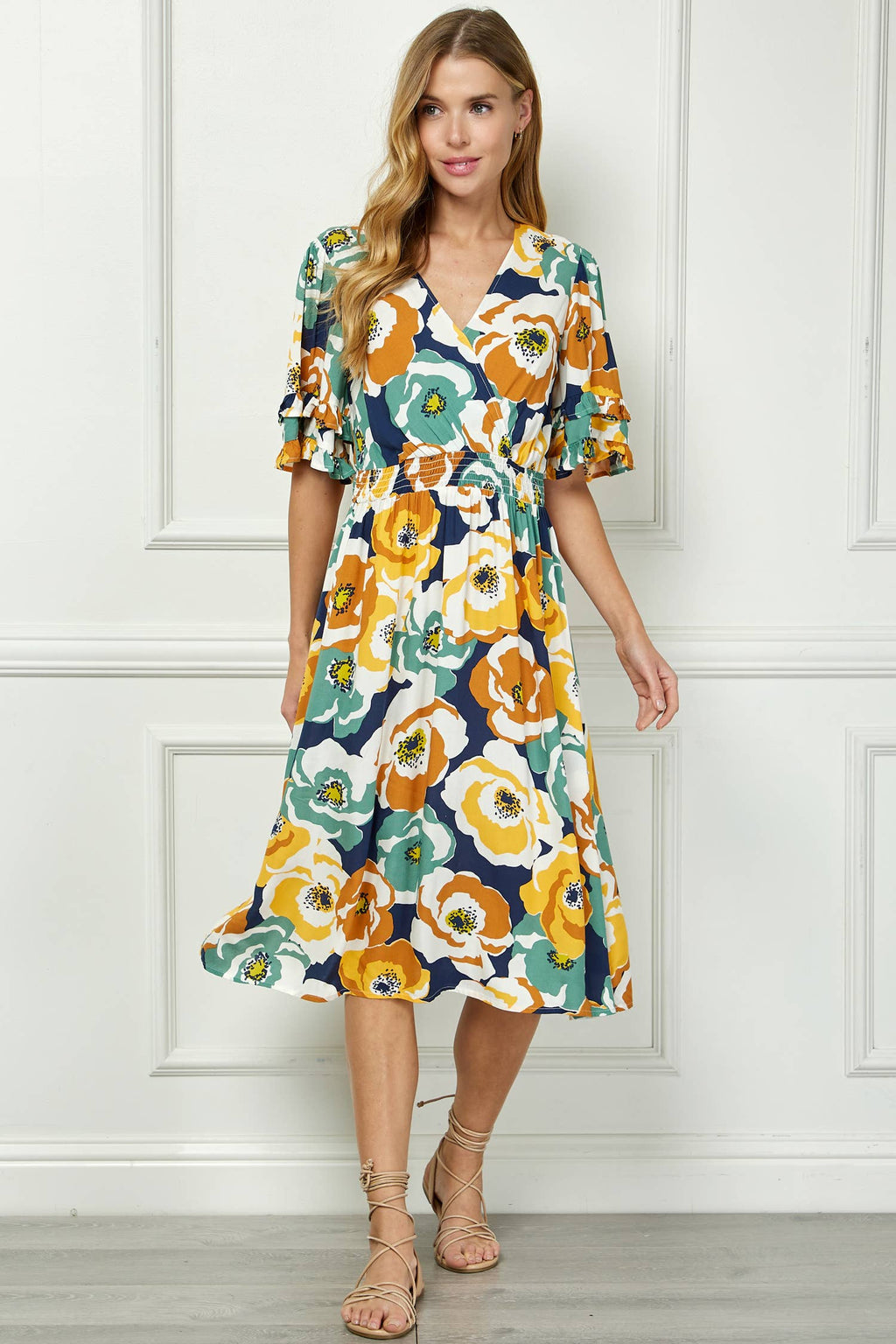 Colección Winslow - Vestido cruzado elegante para mujer inspirado en un kimono - Y973766N90