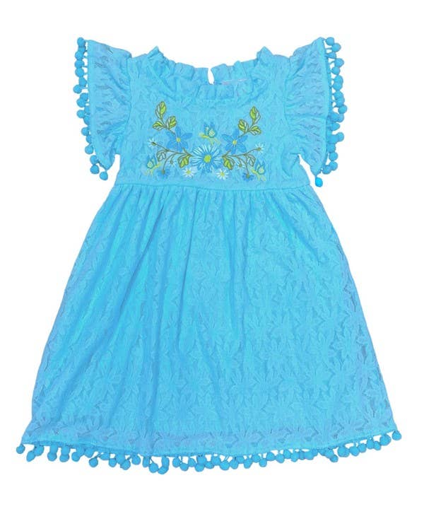 Unik - Embroidered Soft Lace Dress - DR2232