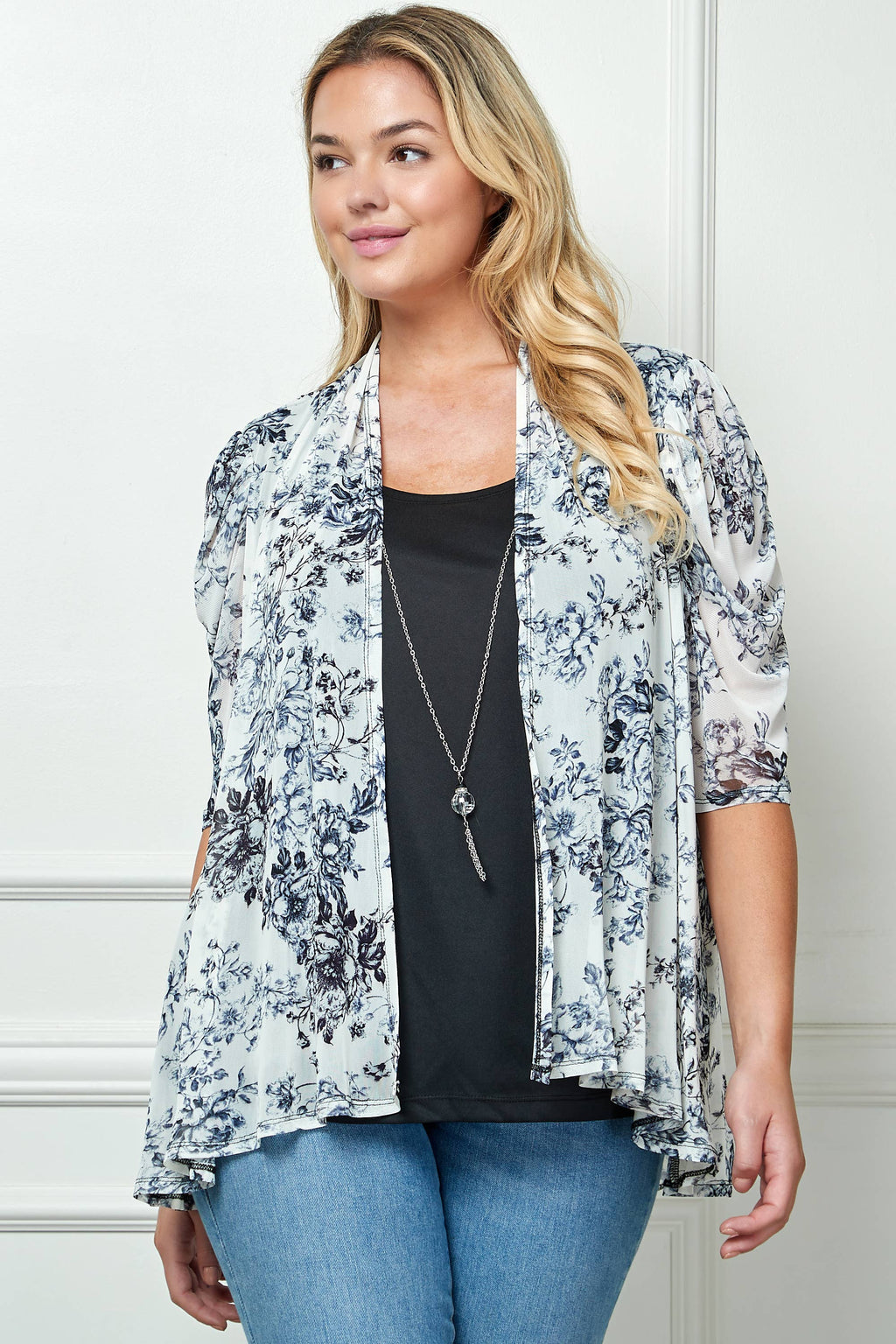 Colección Winslow - Blusa de una pieza para mujer [tallas grandes] con camiseta interior incorporada - G514209C30X