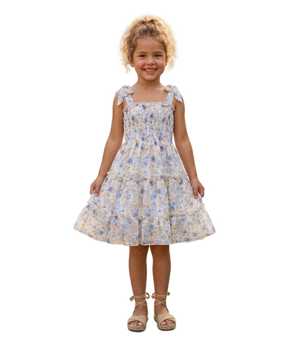 Unik - Girls Chiffon Flower Dress - DR1956