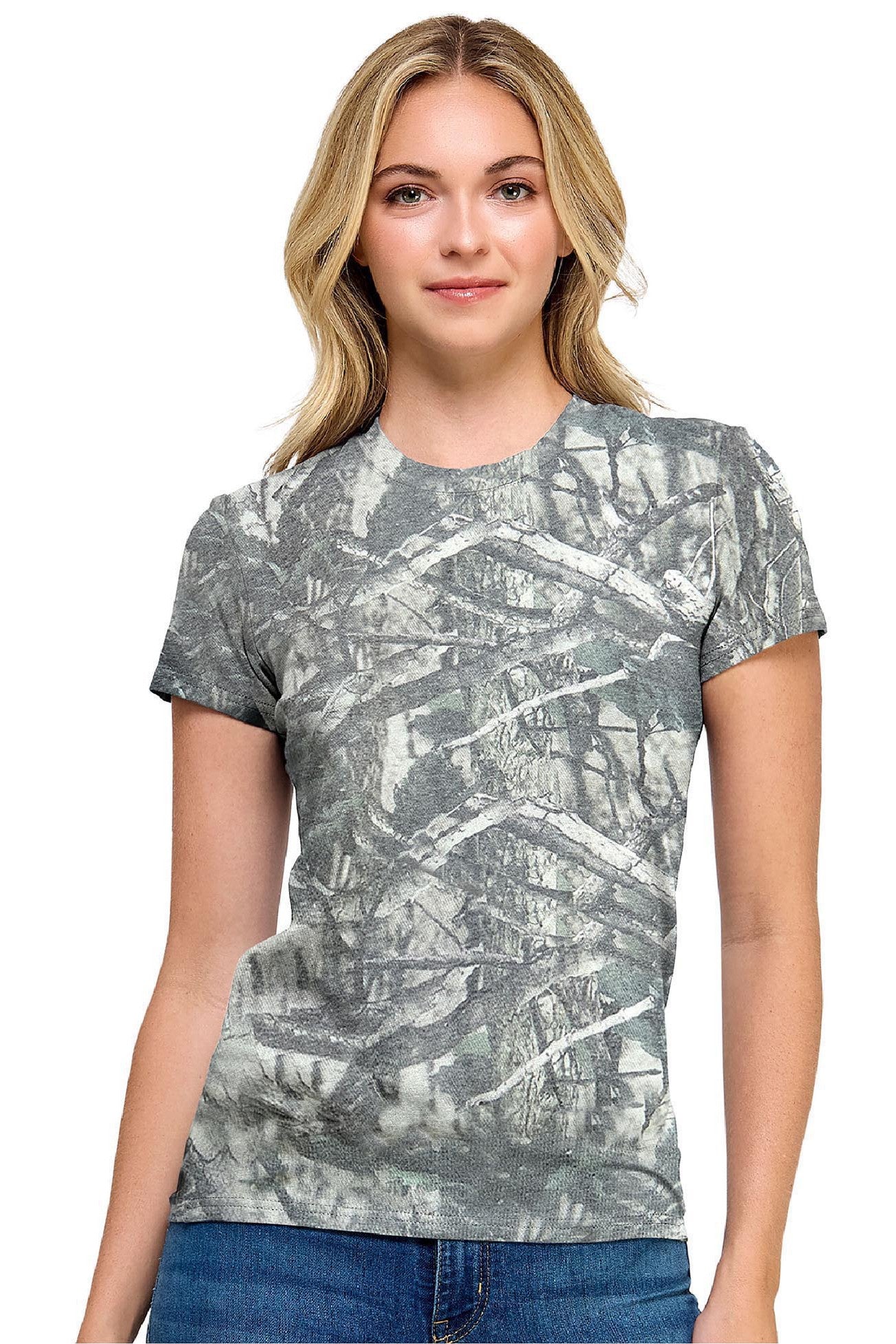 Reflex - Women's Basic Short Sleeve Camo T-shirt - S075