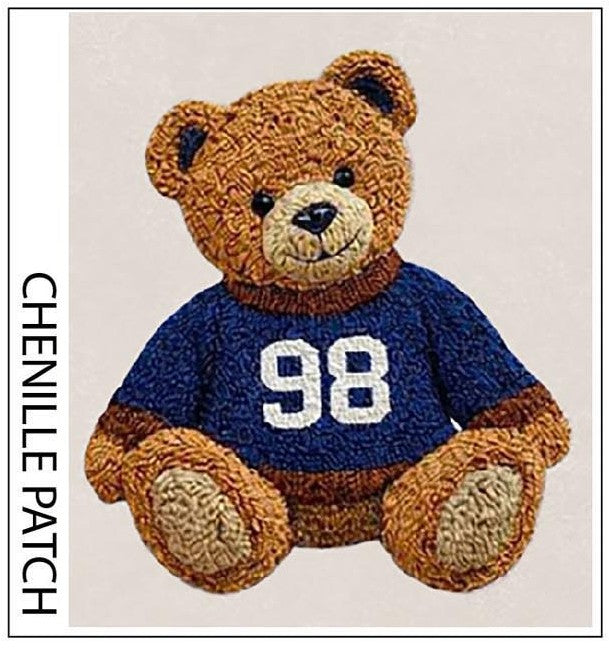 Reflex- Women Fit Pullover Chenille Bear Patch- JU2045