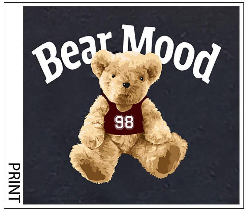 Reflex - Women's Basic Short Sleeve T-shirt With Bear Print - S161