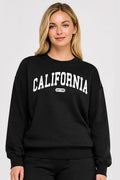 Reflex - Women's [Plus] Basic Fleece Sweatshirt With California Print - T2003B