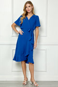 Colección Winslow - Vestido cruzado falso de elegancia clásica para mujer - Y95651P33