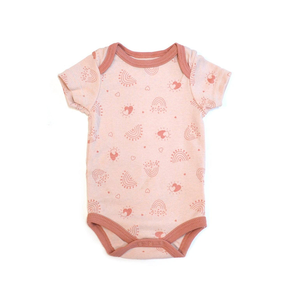 Conjunto de 3 piezas de body, pantalón y babero de arcoíris para bebé Baby Views - V145F201
