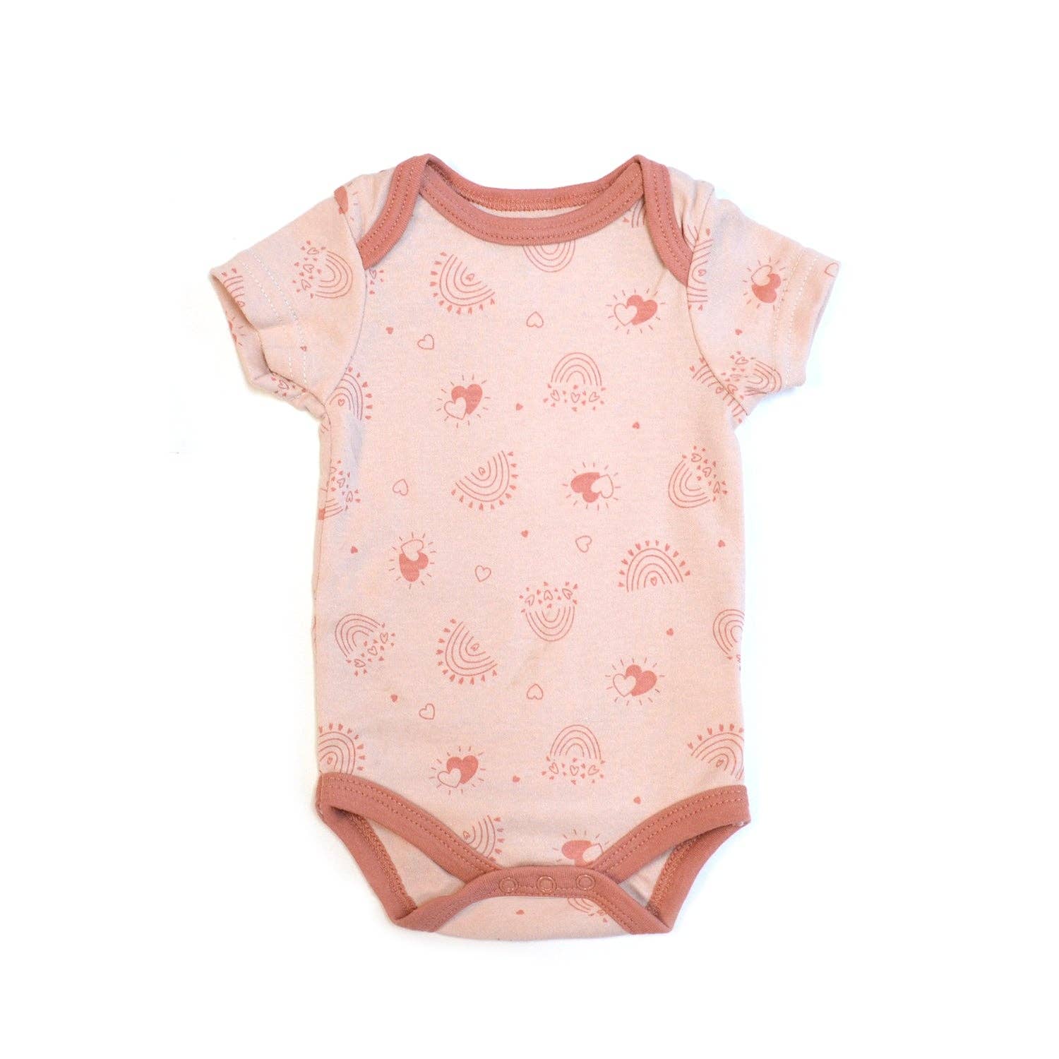 Conjunto de 3 piezas de body, pantalón y babero de arcoíris para bebé Baby Views - V145F201