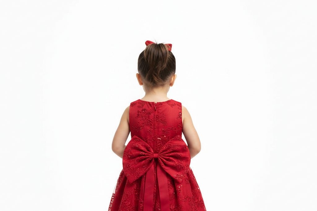 Colección de Ganadores - Vestido de Tul y Encaje Bordado para Niñas - #808