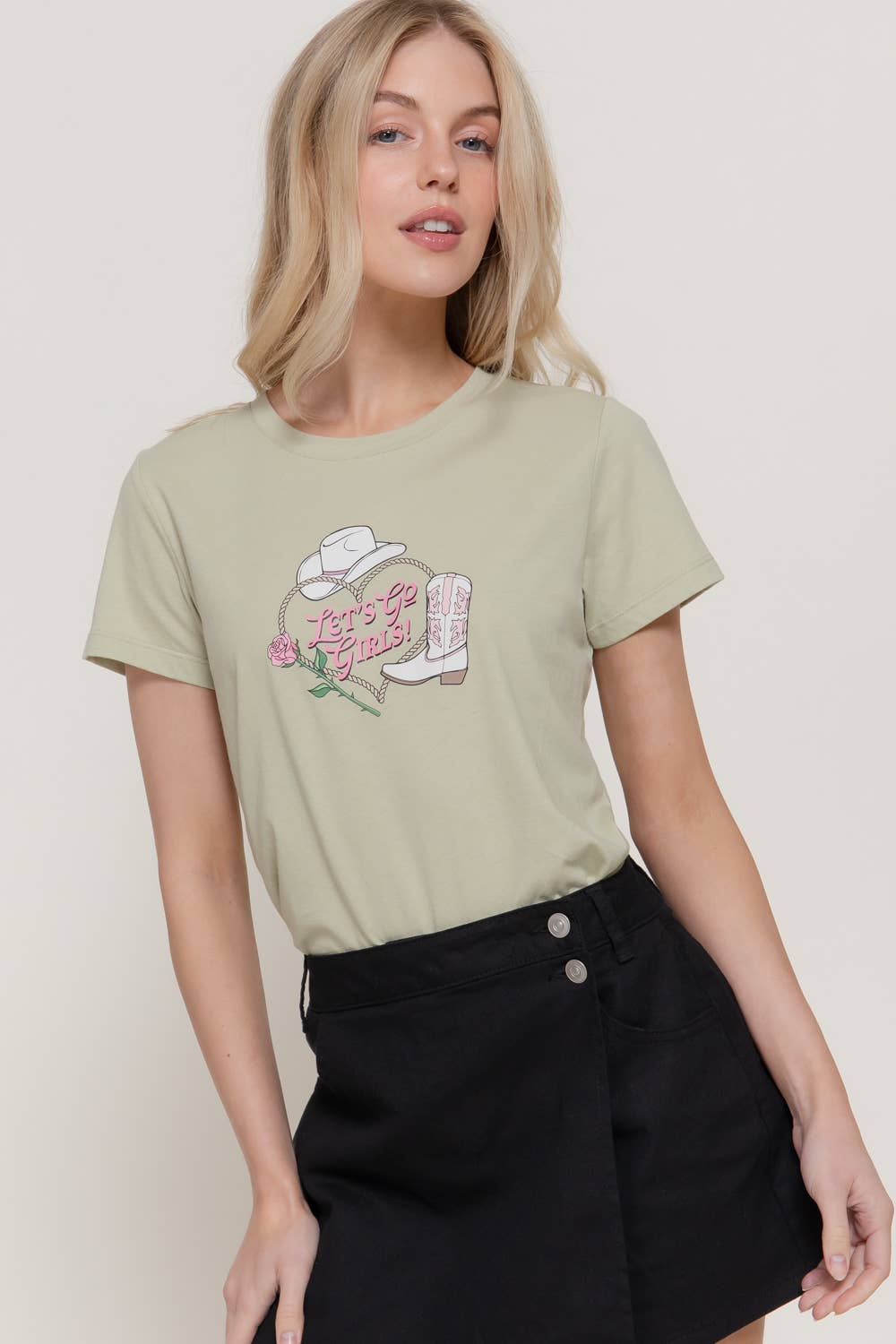 Active USA - Short Sleeve Crew Neck Graphic T-Shirt - T15095