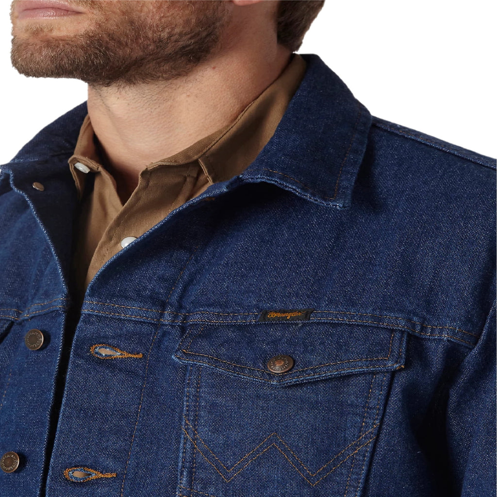 Wrangler - Chaqueta de mezclilla sin forro para hombre - 74145PW