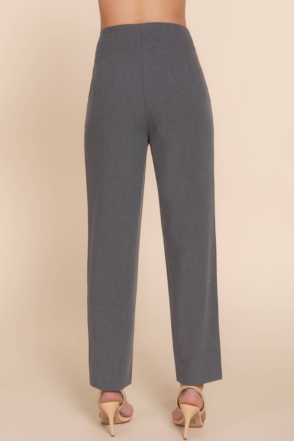 Active USA - Pantalón Largo de Cintura Alta con Pliegues - P13839