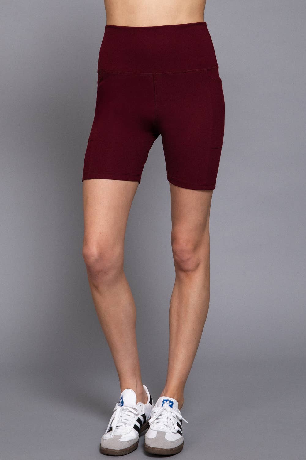 Active USA - Waist Band Workout Bike Short with Pocket - P14776