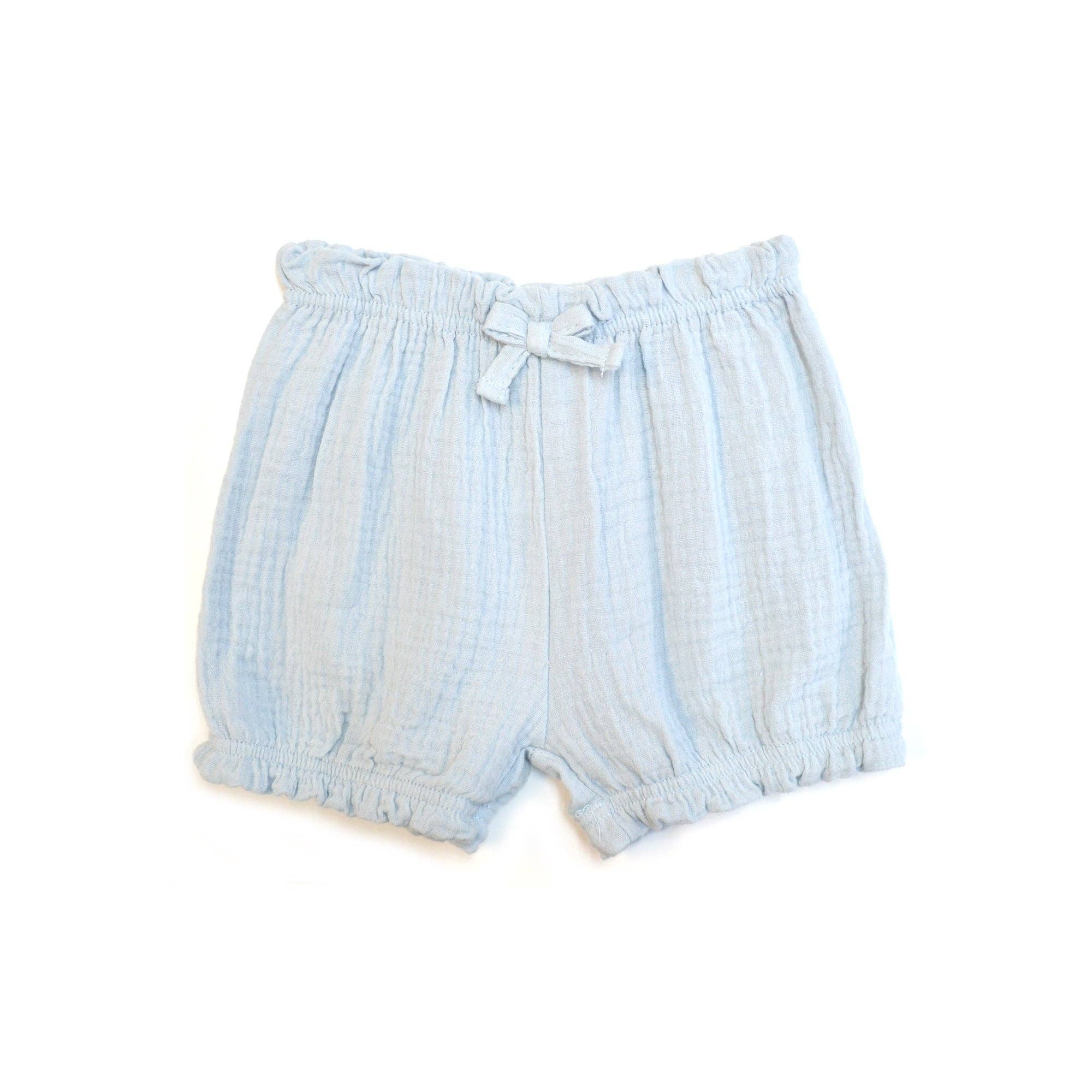 Conjunto de camiseta de algodón de manga corta con volantes y shorts para bebé niña - R012J802