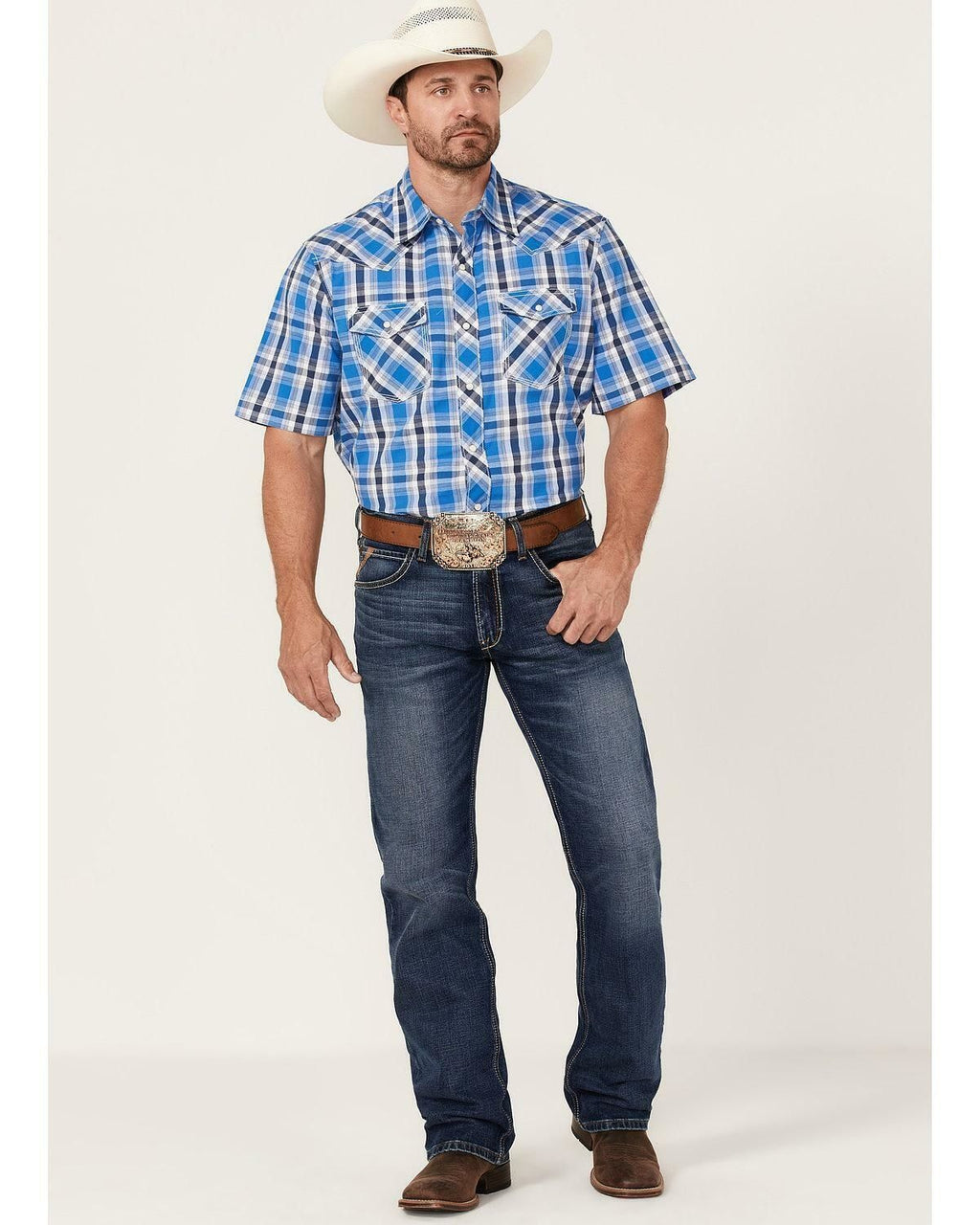 Wrangler - Camisa de manga larga Advanced Comfort 20X Competition para hombre - 112314977