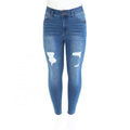 Wax Jean - Jeans de talle alto y ajustados de mujer [talla grande] - 90219Xl