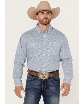Wrangler - Camisa de manga larga de la colección George Strait para hombre - 112314984