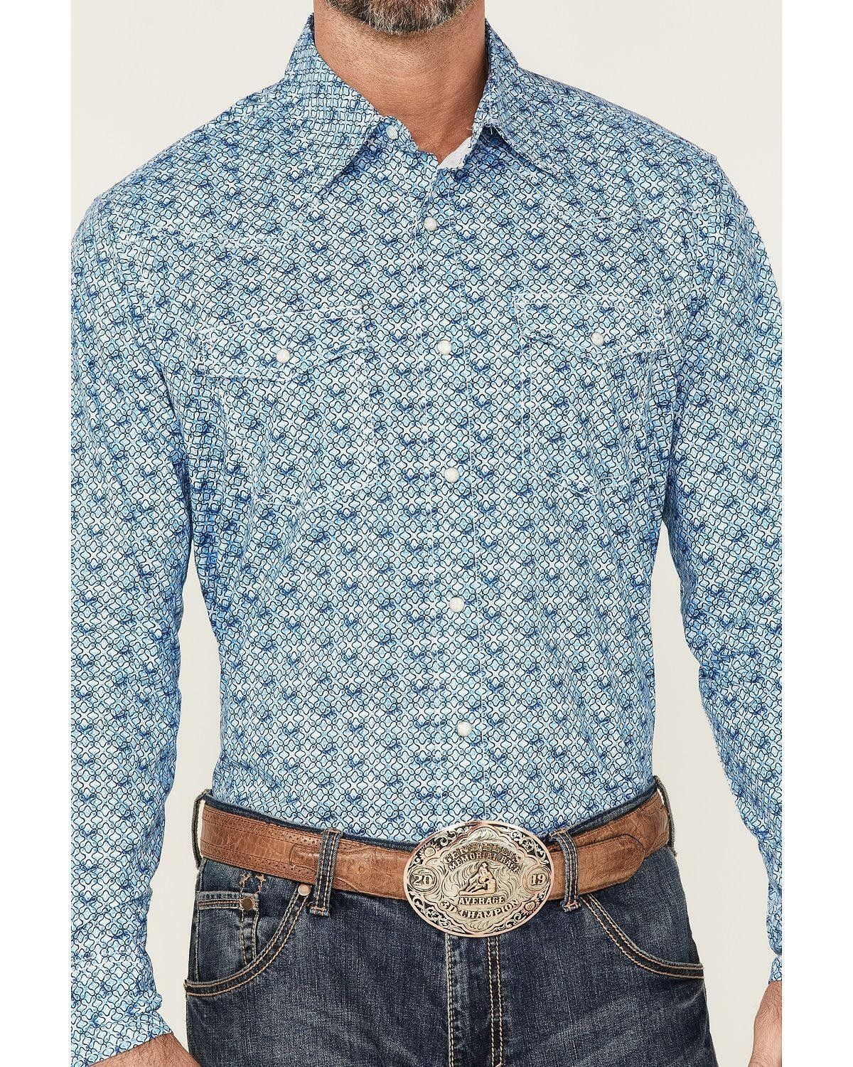 Wrangler - Camisa Western 20X AC de manga larga con broches para hombre - 112314965