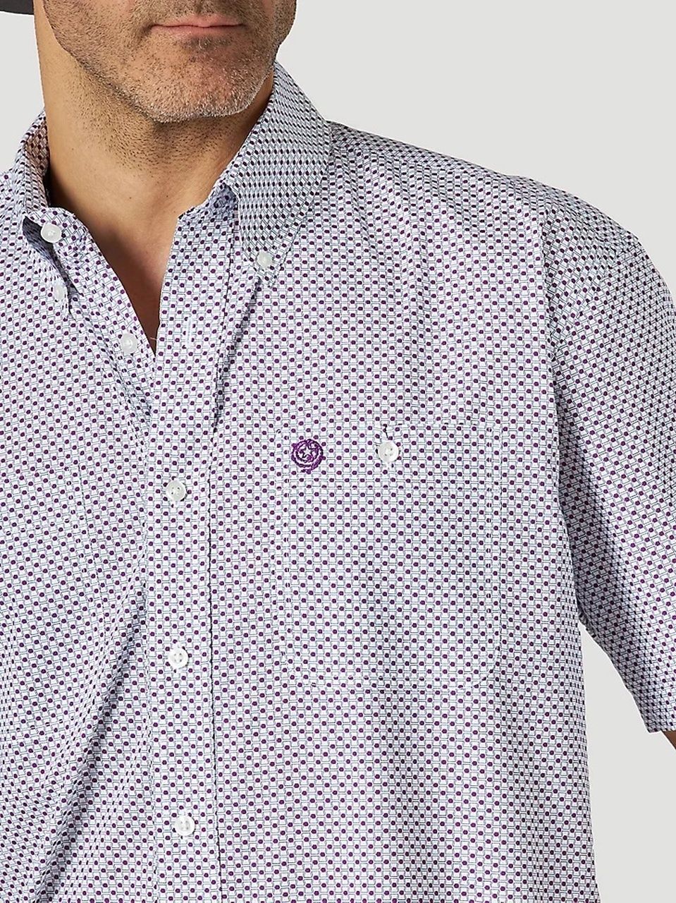 Wrangler - Men's George Strait Two Pocket Short Sleeve Shirt - 112314997