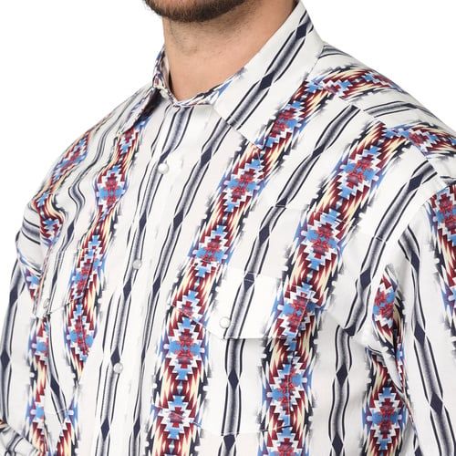 Wrangler - Men's Checotah Long Sleeve Snap Shirt - 112314882