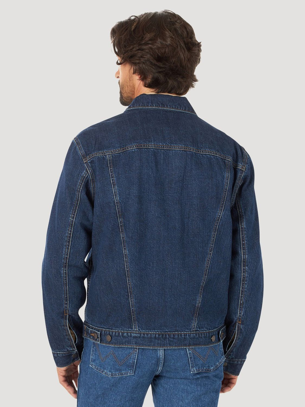 Wrangler - Chaqueta vaquera para hombre con forro de manta - 112318487