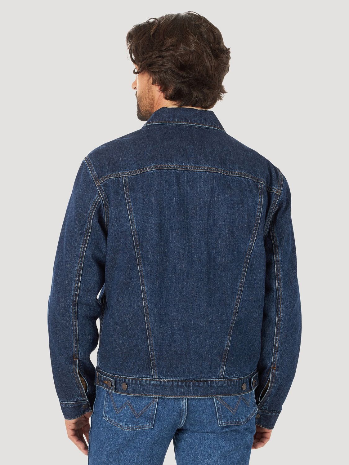 Wrangler - Chaqueta vaquera para hombre con forro de manta - 112318487