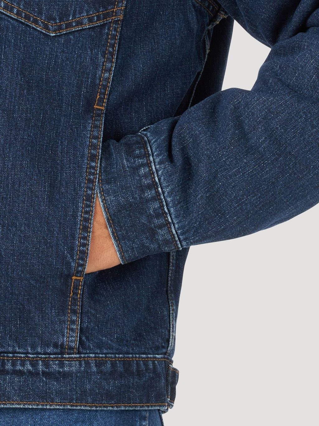 Wrangler - Chaqueta vaquera para hombre con forro de manta - 112318487