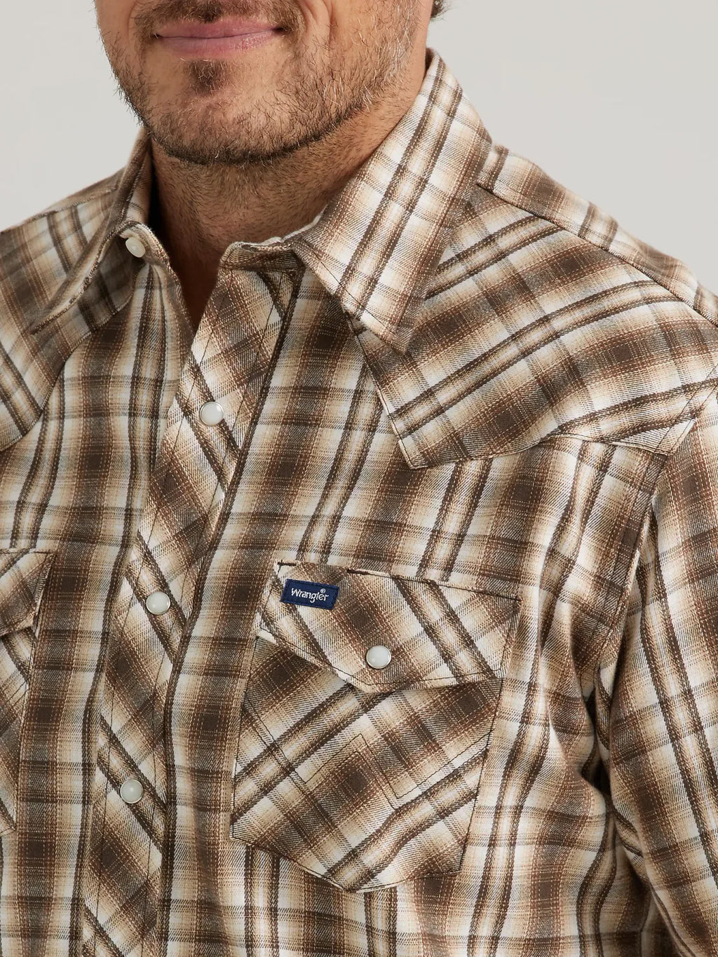 Wrangler - Camisa de trabajo Advanced Comfort Premium para hombre - 112330484