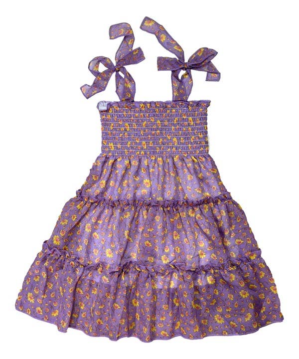Unik - Vestido de Gasa con Flores para Niñas - DR1956